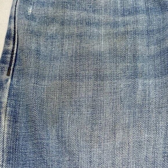 Lucky Brand Jeans 110 Slim Men's 30x32 Blue Light Wash Distressed Stretch Denim - Picture 14 of 16